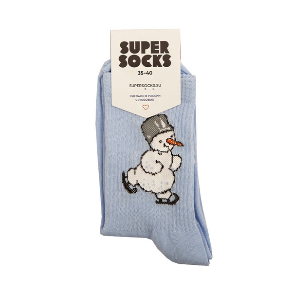 Носки SUPER SOCKS «Снеговик»