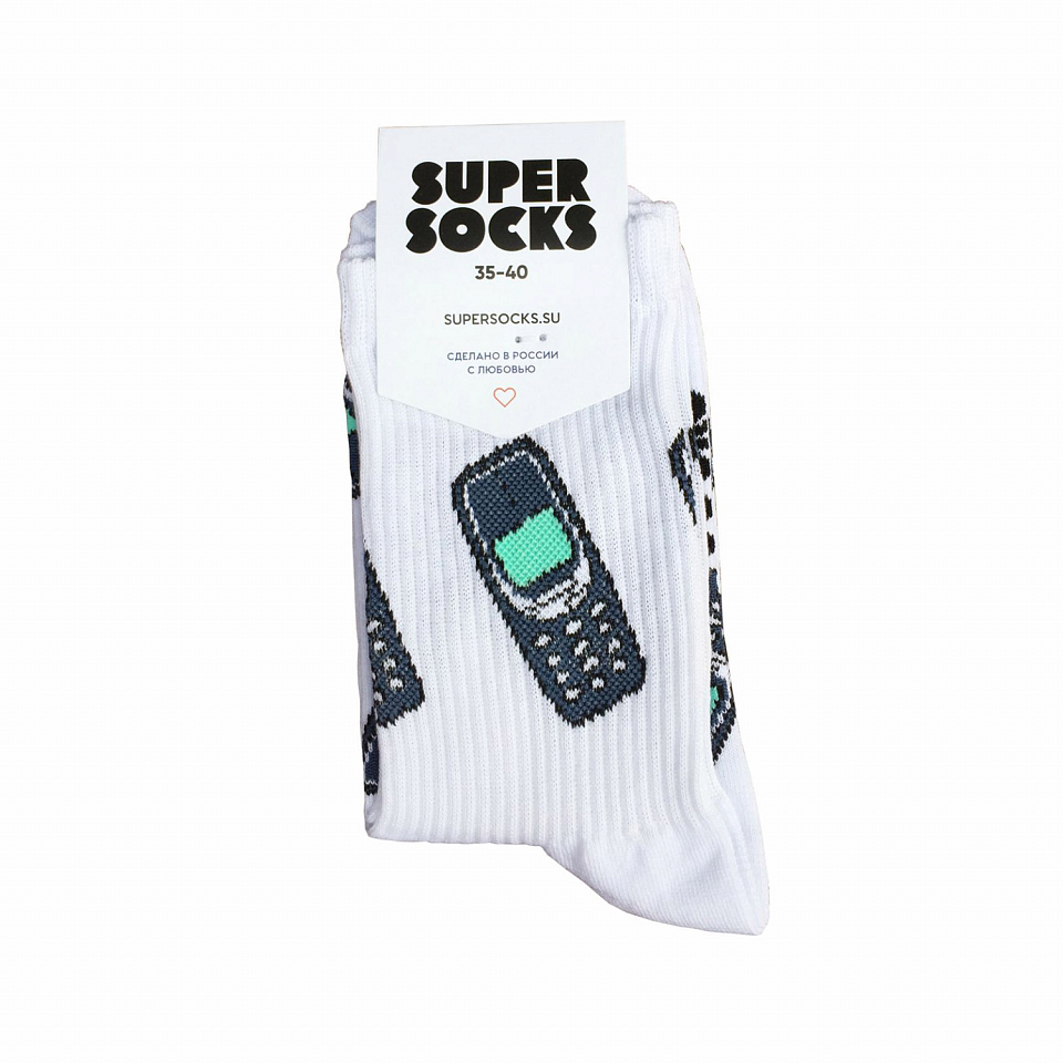 Носки SUPER SOCKS «Мобильный Нокиа 3310»