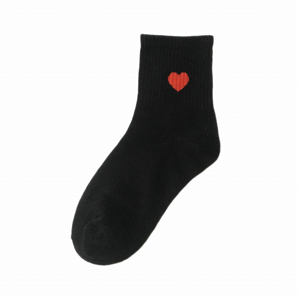 Носки «Сердечко» черные