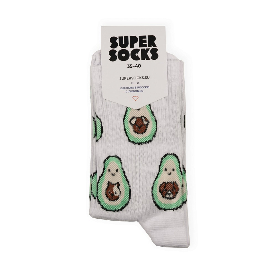 Носки SUPER SOCKS «Песики авокадо»