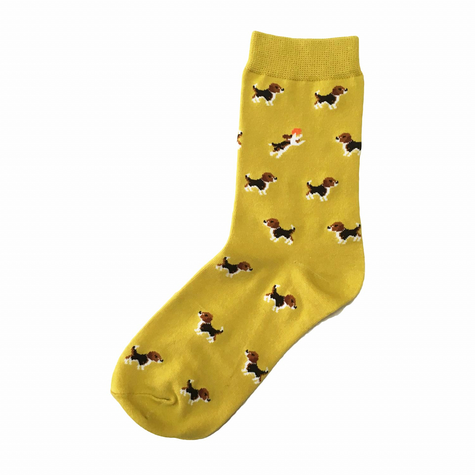 Носки «Собачки» желтые