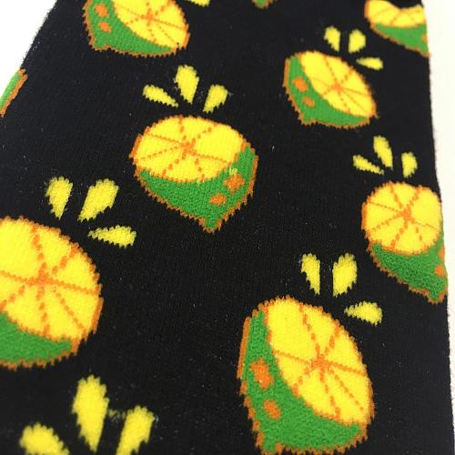 Носки «Лимоны» черные