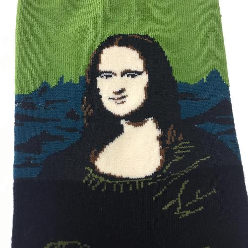 Носки «Мона Лиза» зеленые