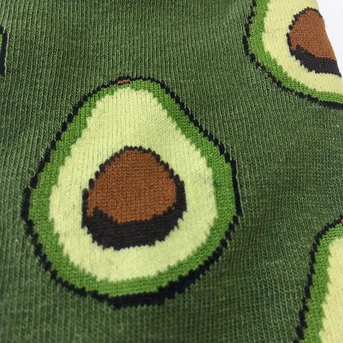 Носки «Авокадо с косточкой» зеленые
