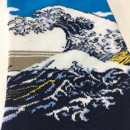 Носки «Большая волна в Канагаве» Кацусики Хокусая