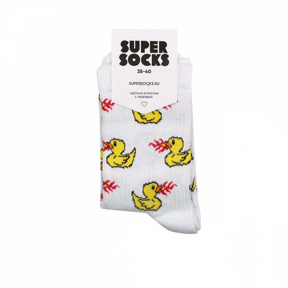 Носки SUPER SOCKS «Огненная утка»
