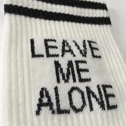 Носки «Leave me alone» белые