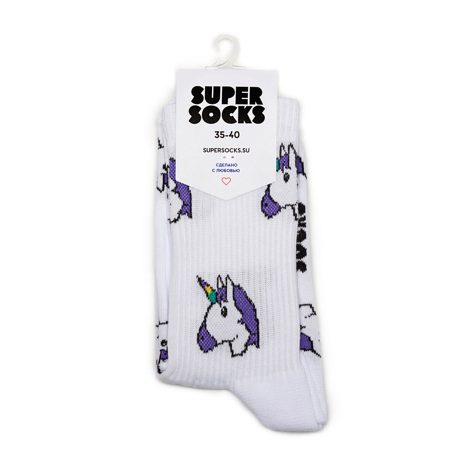 Носки SUPER SOCKS «Единороги»