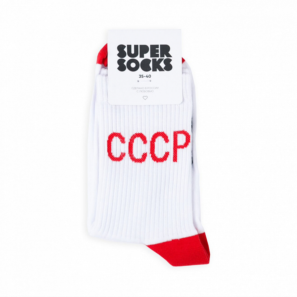 Носки SUPER SOCKS «СССР» красные