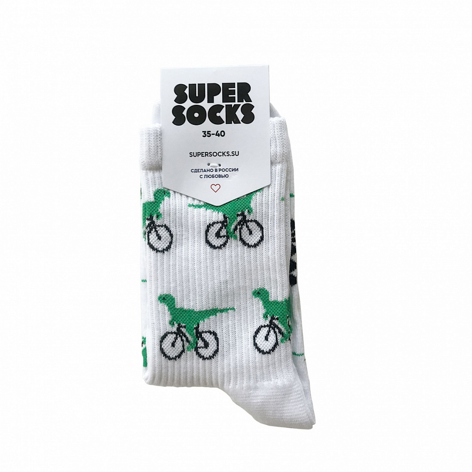 Носки SUPER SOCKS «Велоцираптор»